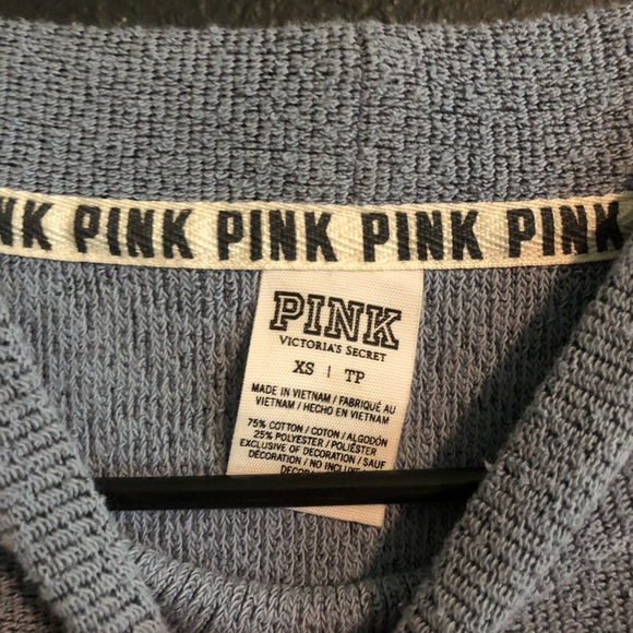 PINK Blue Crewneck Sweatshirt - Picture 2 of 3